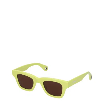 Jacquemus Sunglasses Women Acetate Yellow In Green