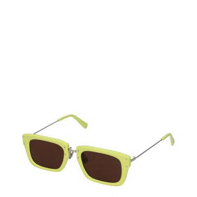Jacquemus Sunglasses Women Acetate Yellow/silver In Multi