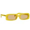 Jacquemus Rectangle Frame Sunglasses Sunglasses In Yellow