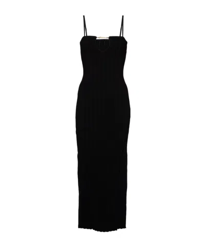 Jacquemus Suspender Dress In Black