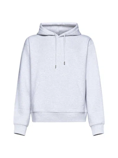 Jacquemus Brode Cotton Hoodie In Gray