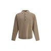 Jacquemus Men Nude Sweater In Merino Wool In Brown