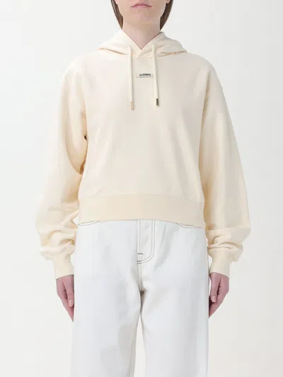JACQUEMUS SWEATSHIRT JACQUEMUS WOMAN COLOR BEIGE,F46799022