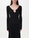 Jacquemus Pralu Top With Viscose Blend In Black