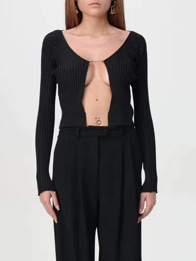 JACQUEMUS CARDIGAN JACQUEMUS WOMAN COLOR BLACK,F81748002