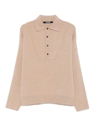 JACQUEMUS SUÉTER CUELLO REDONDO - BEIS