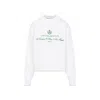 Jacquemus Womens Hotel Address White The Venice Embroidered-text Woven-knitted Top In White