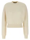 Jacquemus La Maille Alpaca Wool Sweater In White