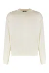 Jacquemus Sweater With Round Neck Made Of Merino Wool In Neutral