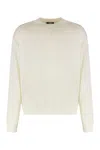 Jacquemus Sweater With Round Neck Made Of Merino Wool In White