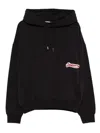 Jacquemus Cotton Sweatshirt With Embroidered Varsity Patch In Black