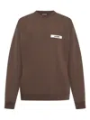 Jacquemus Basic Crew Neck T-shirt With Long Sleeves