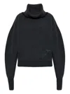 Jacquemus Dark Grey Virgin Wool La Maille Pallone Pullover In Black