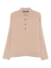 Jacquemus Beige Merino Wool And Cashmere Sweater In Brown