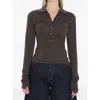Jacquemus Women Le Polo Merino In Brown