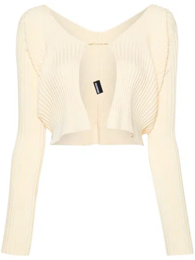 Jacquemus La Maille Pralu Longue In Light Yellow 2