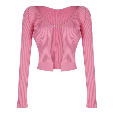 Jacquemus Sweaters In Neon Pink
