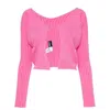 Jacquemus 'la Maille Pralù Longue' Cardigan In Pink