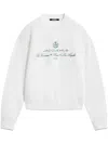 Jacquemus Venice Embroidered Sweatshirt In White