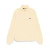 Jacquemus High Collar Half-zip Grosgrain Sweatshirt In Yellow