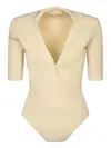 Jacquemus Yauco Yellow Bodysuit In Yellow