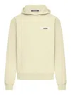Jacquemus Le Hoodie Zip Gros Grain In Yellow