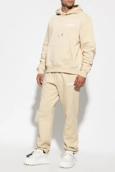 Jacquemus Sweatpants With Logo In Beige