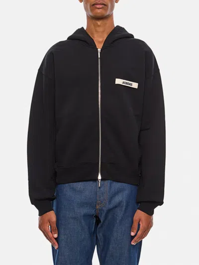JACQUEMUS SWEATSHIRT JACQUEMUS MEN COLOR BLACK,H19212002