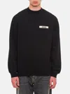Jacquemus Le Sweatshirt Gros Grain In Black