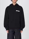 Jacquemus Cotton Fabric Hoodie With Long Sleeves In Black