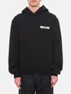 Jacquemus Gros Grain Cotton Hoodie In Black