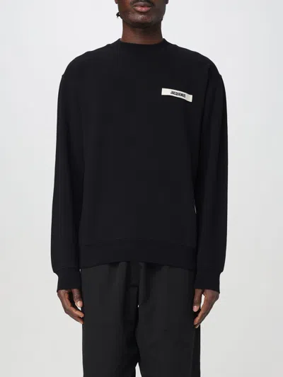 JACQUEMUS SWEATSHIRT JACQUEMUS MEN COLOR BLACK,G48279002