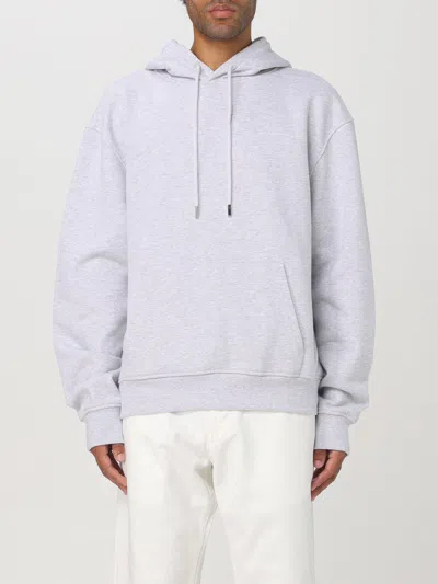 Jacquemus Brode Cotton Hoodie In Gray