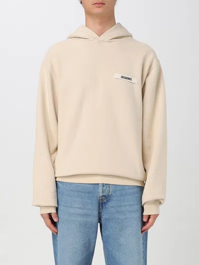 JACQUEMUS SWEATSHIRT JACQUEMUS MEN COLOR IVORY,G48284044