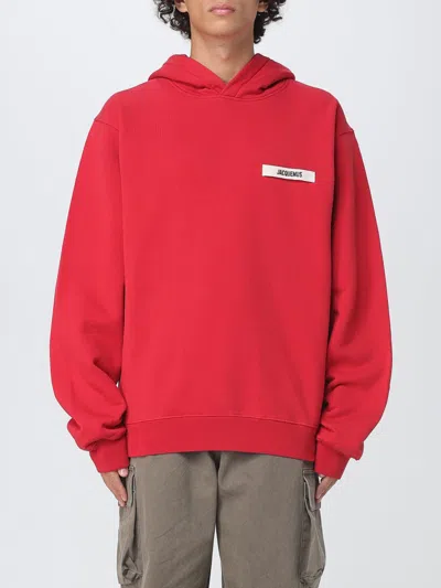 JACQUEMUS SWEATSHIRT JACQUEMUS MEN COLOR RED,H18542014