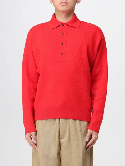 JACQUEMUS POLO SHIRT JACQUEMUS MEN COLOR RED,H40694014