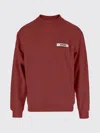 Jacquemus Men Red Logo Sweatshirt, M Luxury Sweatshirts & Hoodies For Men Darveys In Red