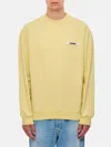 Jacquemus Gros Grain Logo-embroidered Hoodie In Gelb