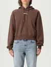 Jacquemus Le Hoodie Gros Grain Hooded Cotton Sweatshirt In Brown