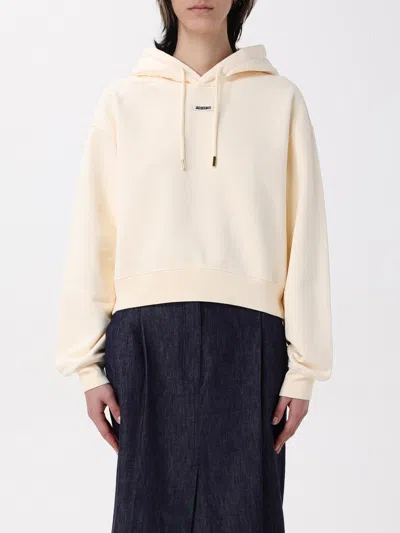 JACQUEMUS SWEATSHIRT JACQUEMUS WOMAN COLOR IVORY,G48281044