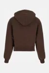 Jacquemus Le Hoodie Gros Grain Hooded Cotton Sweatshirt In Brown