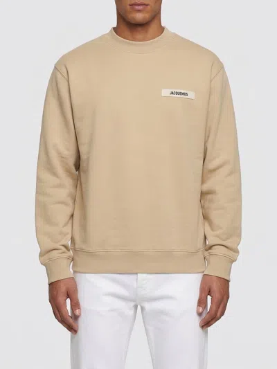 Jacquemus Man Sweatshirt Beige Size Xxl Cotton In Nude