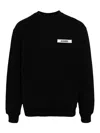 Jacquemus Gros-grain Hoodie In Negro