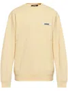 Jacquemus Gros Grain Logo-embroidered Hoodie In Neutral