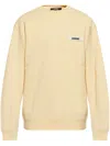 Jacquemus Gros Grain Logo-embroidered Hoodie In Neutral