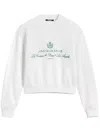 Jacquemus White Sweater With Logo Embroidered On The Front And Short Design In Cotton Woman In White