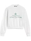 Jacquemus White Sweater With Logo Embroidered On The Front And Short Design In Cotton Woman In White
