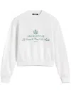 Jacquemus White Sweater With Logo Embroidered On The Front And Short Design In Cotton Woman In White