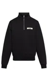 Jacquemus The Gros Grain Zipped-rollneck Sweatshirt In Black