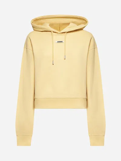 Jacquemus Sweatshirt With Logo In Nude